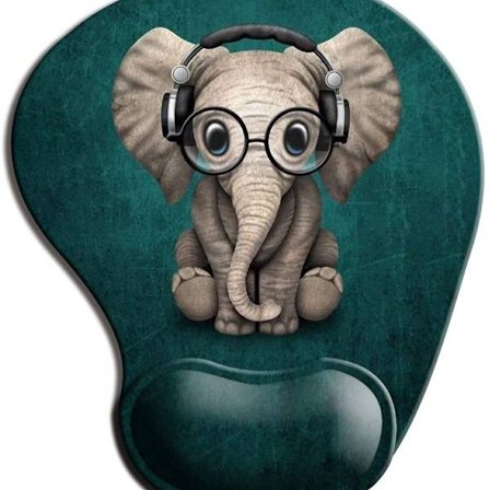 Ergonomisk musmatta med handledsstöd, söt musmatta med