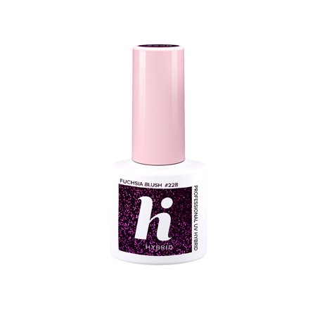 HI HYBRID Party Smalto Semipermanente #228 Fuchsia Blush 5ml - Smalto Gel e semipermanente