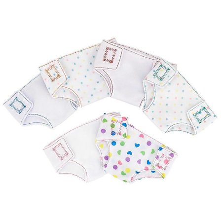 6 st Baby Docka Blöjor Rolig Utklädningslek Kläder 18 Tum Docktillbehör (FMY)