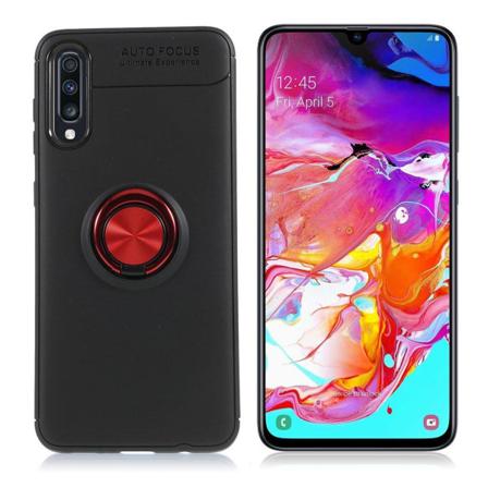 Samsung Galaxy A70 sormirengaskotelo - Musta / Punainen Red