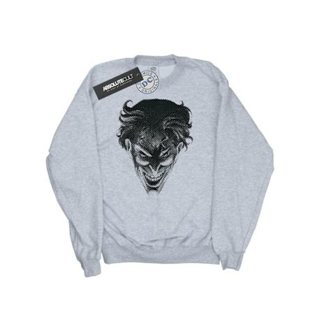 DC Comics Herr The Joker Spot Face Sweatshirt M Sports Grey