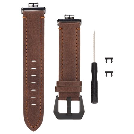 Vintage Smartklokkebånd i lær med spenneskrutrekker for HUAWEI Watch FIT