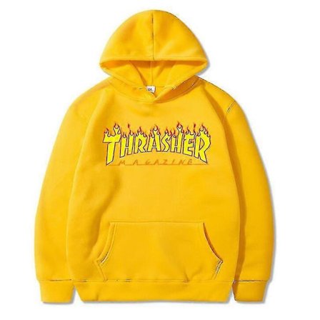 Thrasher Neule Flame Collegepaita Rento Toppi Muoti Print Huppari | Fruugo Au