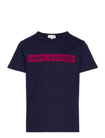 Short Sleeves Tee-Shirt T-shirts Short-sleeved Marineblå Little Marc Jacobs*Betinget Tilbud