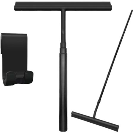 Silikon Dusjnal Extendable, 2 i 1 Multifunksjonell Vindusnal & Gulvnal, Nal, For Vinduer, Fliser, Bil, Med Krok, M