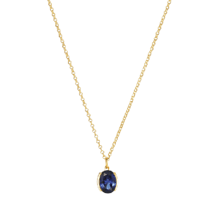 Sif Jakobs Jewellery Halsband Ellisse Carezza Dam Blå ONESIZE