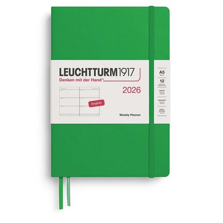 Leuchtturm1917 Kalenteri Weekly Planner 2026 A5 Spring Leaf