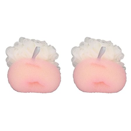 2 stk. Bade Mesh Svamp Eksfolierende Dobbeltsidet Rengøring Bade Mesh Skrubbebold til Brusebad Baby