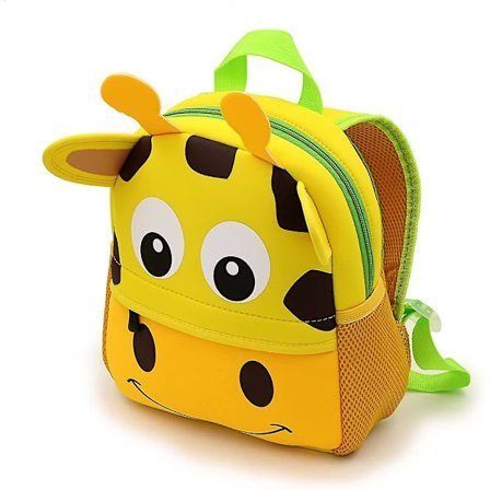 Ryggsekk for barn og småbarn, søt dyrehage-dyr i 3D, tegneserie, ryggsekk for førskole og barnehage