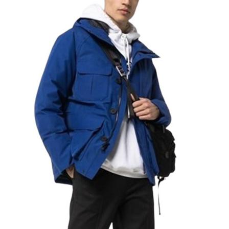 Woolrich, Blue Jacket Blauw, Heren, Maat:L