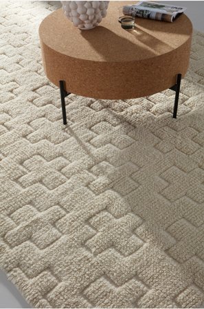 Jotex - Teppe Med Luv 200x300 Cm Bomull/Ull Naturhvit SOMA - Kjøp Bomulls- & filleryer hos Jotex