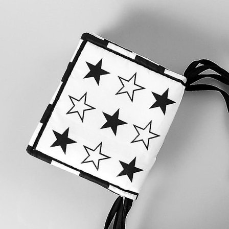 Svartvita Högkontrast Sensoriska Bebis Leksaker Mjuk Bebisbok För Tidig Utbildning, Spädbarns Magetid Leksak