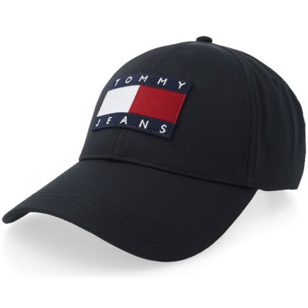 Tommy Hilfiger - Svart unconstructed Keps - Tjm Archive Cap Black Dad Cap @ Hatstore