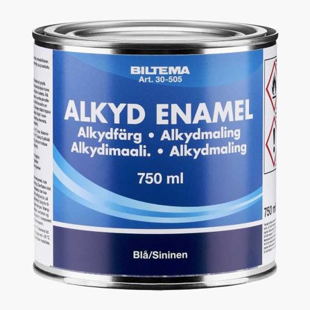 Alkydfärg blå 0 75 liter