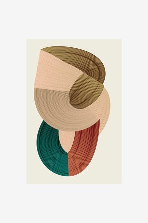 Malerifabrikken - Poster Fibers 1 - Flerfärgad - Posters - Från Homeroom