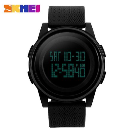 SKMEI 5ATM Vanntett Mote Digital Casual Sports Armbåndsur Elegant Lettvektsklokke med