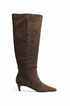 Premium Selection Bottes en daim à détail nœud - Bottes & Bottines - Marron - EU 41