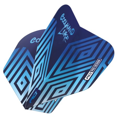 Red Dragon Darts Coolhand Luke Flight No.6 Blue/Black 100 Micron Extra Thick 9 Flights Pro Design, Replacement Dart Flights, Best Darts