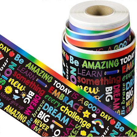 Inspirerende sitat oppslagstavlekanter Vanntett Motiverende kantlist (FMY)