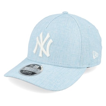 New Era - MLB Blå adjustable Caps - New York Yankees 9FORTY M-crown Cotton Weave Blue A-frame Adjustable @ Hatstore