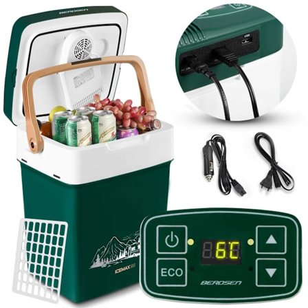 Kannettava Cooler Box Berdsen Icemax 29 litraa ECO-tilassa - Vihreä