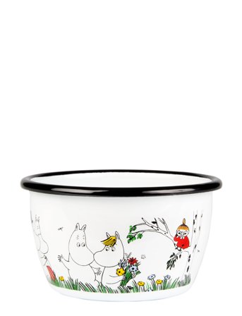 Muurla | Moomin Enamel Bowl 0.3L Happy Family | ONE SIZE