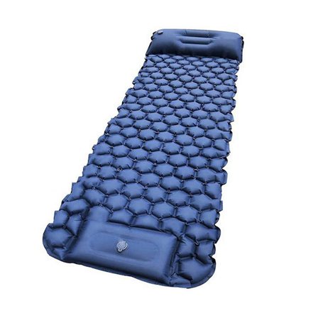 Camping Sovmatta, Camping Uppblåsbar Madrass Med Kudde, Fotpump Uppblåsbar Madrass För Ryggsäck