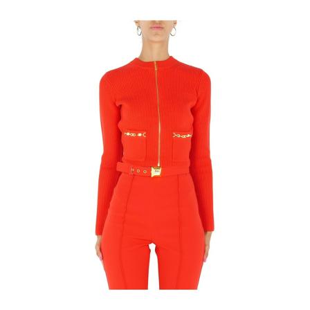 Elisabetta Franchi Cardigan Mk47S26E2 Rød, Dame Cardigans