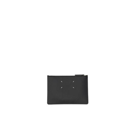 Maison Margiela Pouch With Logo Sort, Herre Punge og Kortholder, Størrelse: ONE Size