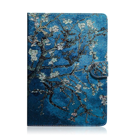 Tegneveske i lær for Lenovo Tab M10 FHD R TB-X605 Apricot Flower