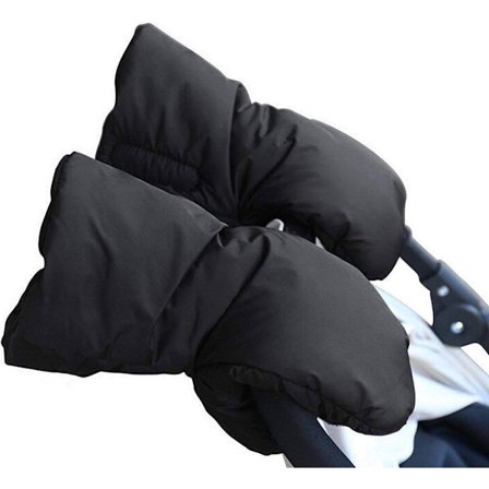 1 hansker - Passer til barnevogn - Svart - Varme og frostbestandige - Unisex