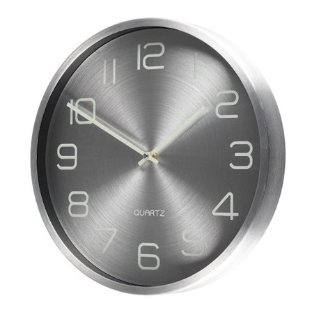 Väggklocka Glory 30 cm med självlysande siffror och visare