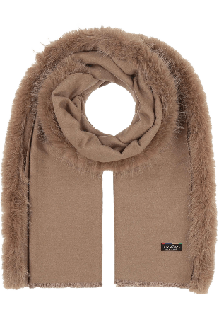 Fraas Polyester Ruana Halsdukar & scarves Dam Brun 60X180