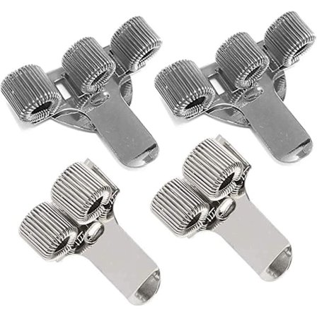 Penholder Pen Clip 4 stk. Metal Lommeklip Penholder Med Fjederklip To Huller/Tre Huller Penhold