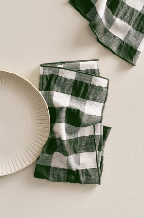 Jotex - Serviett 2-pakke Grønn/hvit - MIMMI - Kjøp Servietter hos Jotex