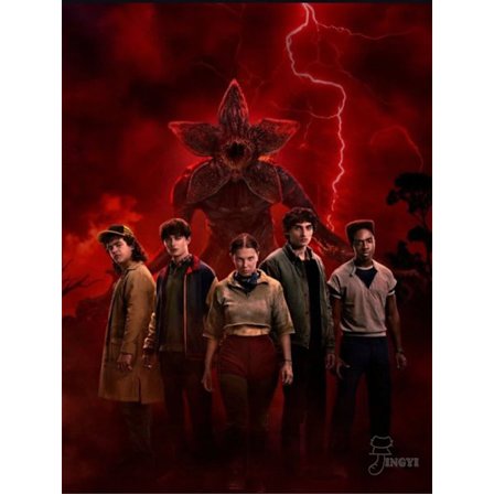 2025 Nye Diamantmaleri Rhinestones Horror TV Stranger-Things Serie Korssting Broderi Billede Mosaik Hjem Dekoration