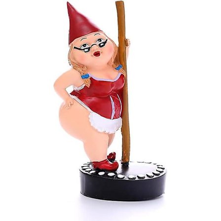 Sjove Udendørs Havenisser, Pole Dancing Resin Havenisse Statuer, Ornament til Terrasse Græsplæne Hjemmehave