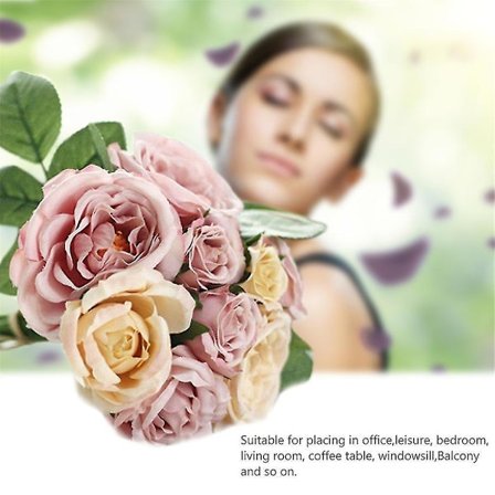 Sjarmerende Kunstig Ranunculus Bukett DIY Blomster