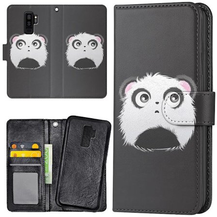 Samsung Galaxy S9 Plus - Plånboksfodral/Skal Pandahuvud
