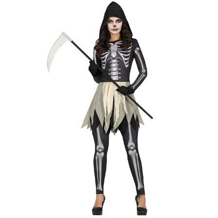 Luurankomekko hupulla L