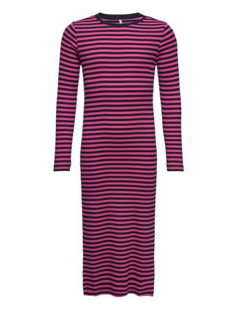 Kognulan L/S Stripe Long Dress Jrs Dresses & Skirts Dresses Casual Dresses Long-sleeved Casual Dresses Multi/mönstrad Kids Only