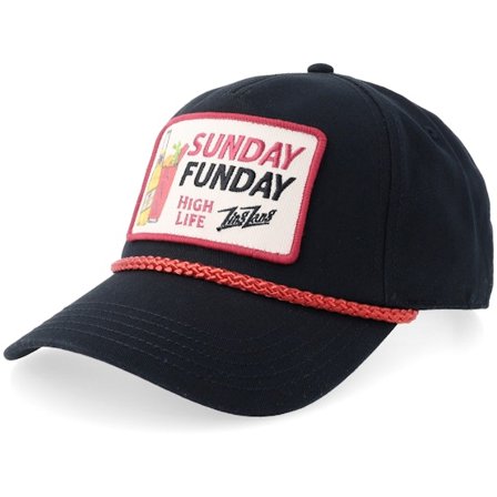 American Needle - Svart adjustable Caps - Roscoe Sunday Funday Black A-Frame Adjustable @ Hatstore