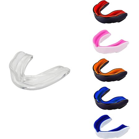1 stk, gjennomsiktig, Munnbeskytter tannbeskytter – Profesjonell munnbeskytter for kontaktsport, rugby, kampsport, karate, rugby, MMA, boksing,
