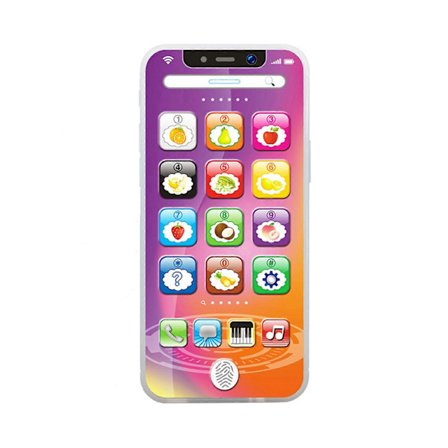 Smarttelefon Leke Mobiltelefon Oppladbar Mobiltelefon Med LED Pedagogisk Maskin For Baby Barn Bursdagsgaver