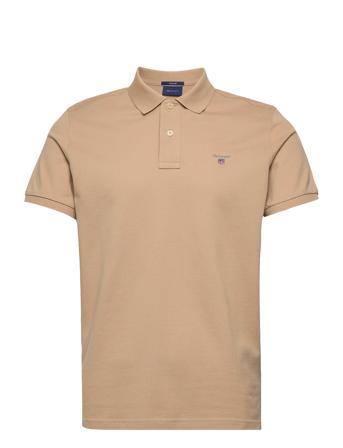 Original Pique Ss Rugger Polos Short-sleeved Beige GANT
