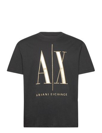 T-Shirt Tops T-Kortærmet Skjorte Black Armani Exchange