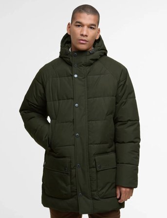Barbour Barbour Hooded Bedale Puffer Jacket - Green - M