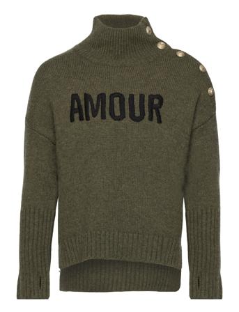 Zadig & Voltaire Kids Polo Neck Sweater Or Jumper Khaki Green
