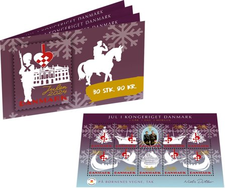Danmark - Julemærker 2024 - Julemærkehæfte med 30 mærker