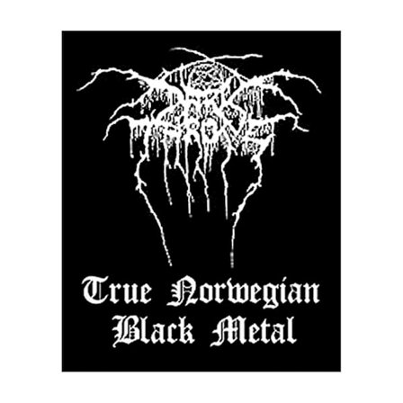 Darkthrone Black Metal Standard Patch One Size Svart/Vit